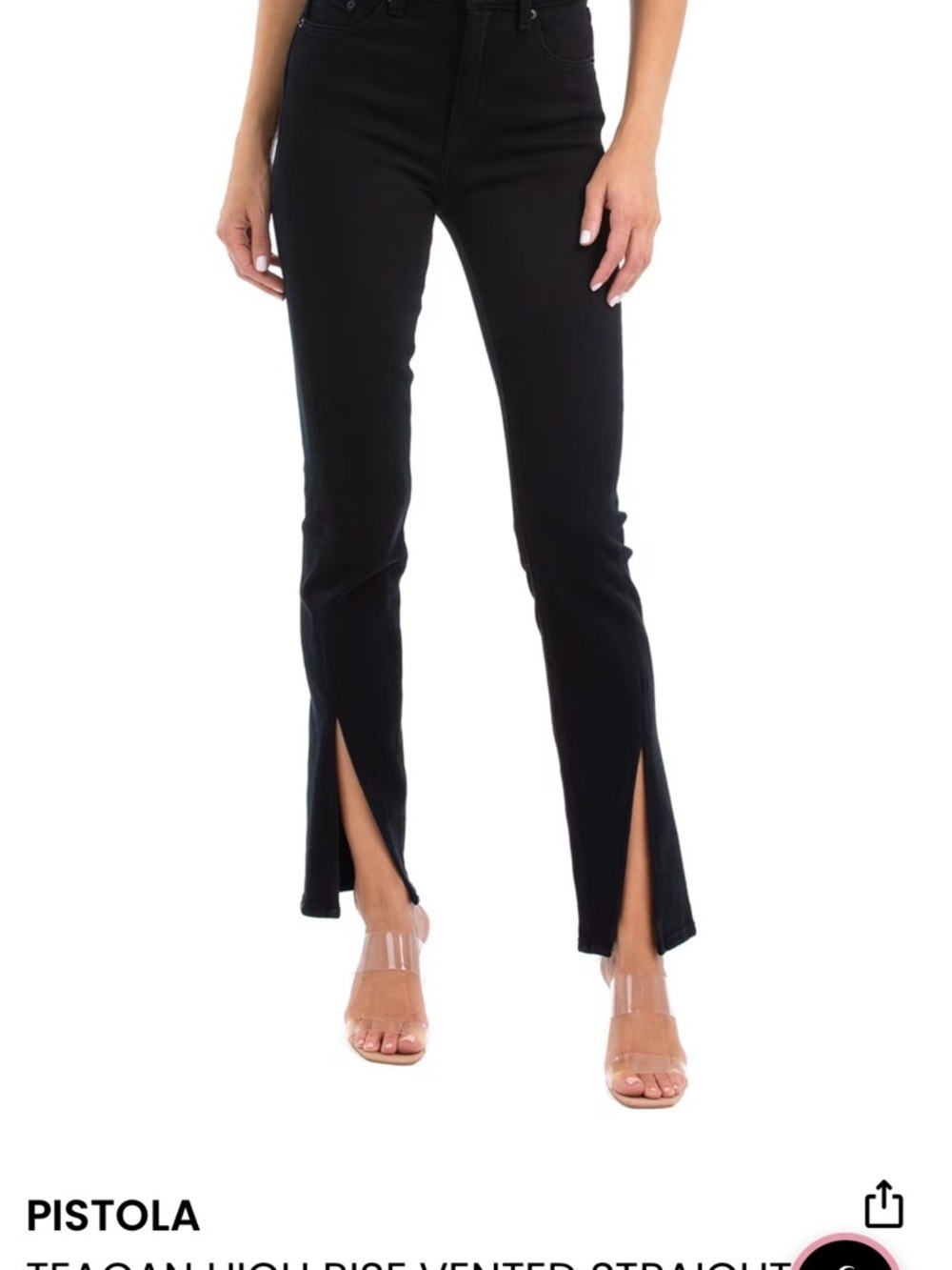 Pistola Teagan High Rise Vented Straight Jeans – Size 27